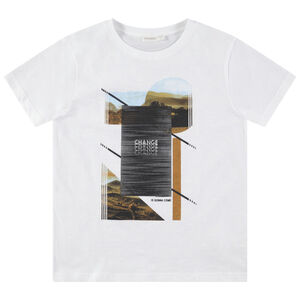 Junior - T-shirt manches courtes en jersey avec imprimé paysage 