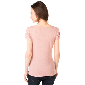 Tee-shirt de grossesse manches courtes chiné avec reflets dorés 