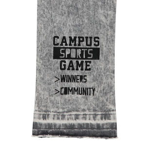 Junior - Jeans effet neige used avec texte printé 