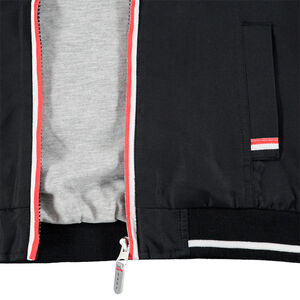 Junior - Coupe-vent uni à capuche avec doublure en jersey chinée 