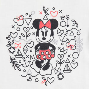 Ensemble avec t-shirt print Minnie Disney et legging à pois 