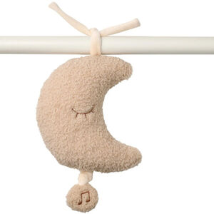 Peluche musicale - Lune Teddy - Beige - 25 cm 