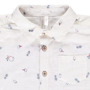Chemise manches courtes imprimé marin pour bébé garçon 