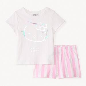 Set 2 pièces de pyjama t-shirt + short Hello Kitty fille 