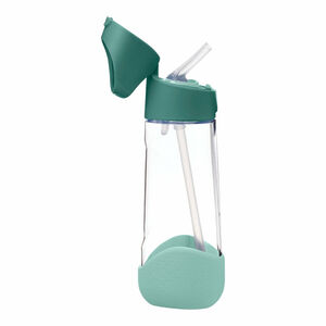 Gourde Tritan avec paille en silicone 600ml Vert Émeraude 