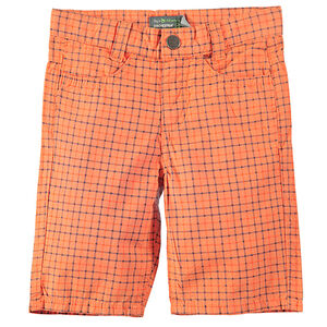 Bermuda en popeline à carreaux 