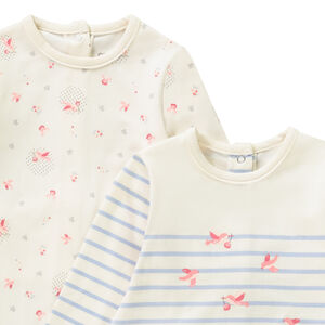 Lot de 2 dors-bien fantaisie Oiseaux pour bébé fille 