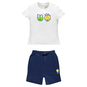 Ensemble short et tee-shirt avec print Smiley  