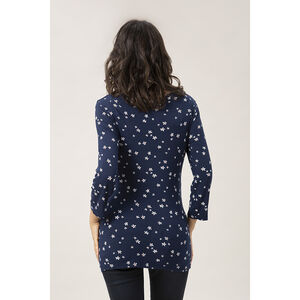 T-shirt manches 3/4 de grossesse et d'allaitement imprimé 