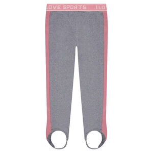 Fuseau avec bandes contrastées et ceinture élastiquée 