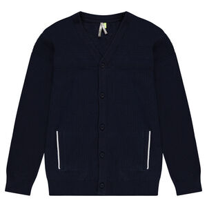 Junior - Gilet en tricot fantaisie avec poches 