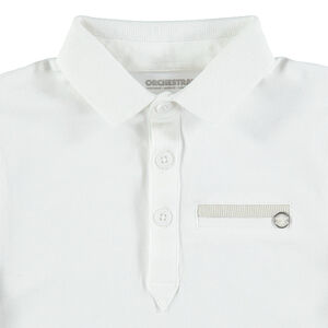 Polo manches courtes avec poche fantaisie 