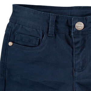 Pantalon en twill surteint effet crinkle  