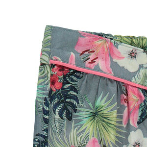 Pantacourt large avec fleurs imprimées all-over 