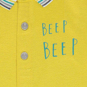 Polo manches courtes en jersey avec ouverture pressionnée devant 