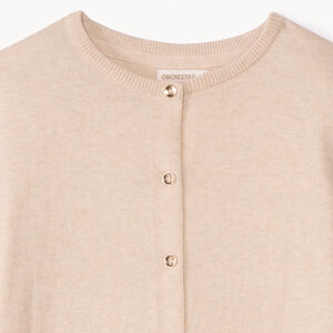 Gilet en tricot uni fille 