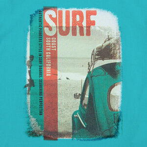 Tee-shirt manches courtes en jersey avec print fantaisie 