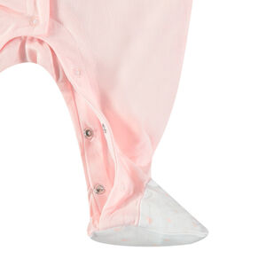 Dors-bien en coton bio à imprimés placés  