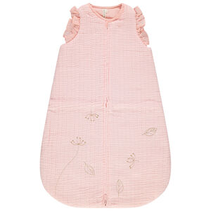 Turbulette sans manches à volants et broderies  