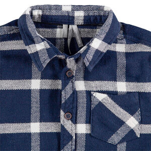 Chemise manches longues en flanelle à carreaux 