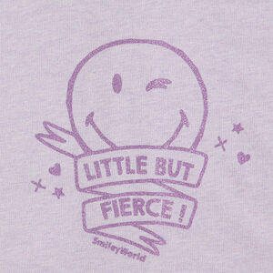 Gilet court en molleton avec badges et print Smiley 