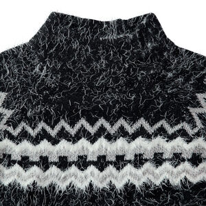 Junior - Pull forme poncho avec motif en jacquard 