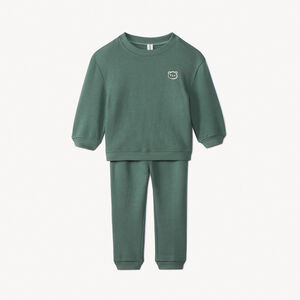 Ensemble sweat + jogging avec ours puff print pour bébé garçon 