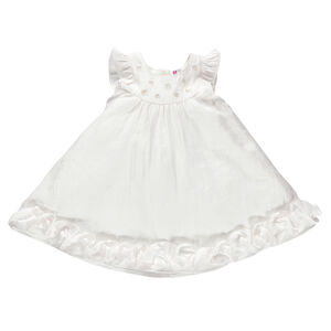 Robe de cérémonie sans manches à ruché  