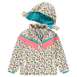 Junior - Blouson de ski motif graphique avec capuche amovible 