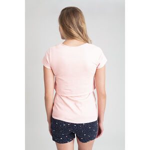 T-shirt homewear de grossesse et d'allaitement print étoiles 