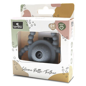 Hochet de dentition silicone Gris 