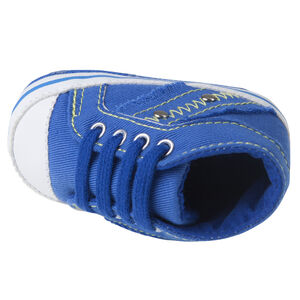 Baskets montantes en toile à lacets 