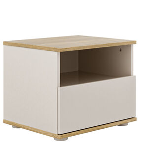 Table de chevet Hazel Cashmere Beige / Chêne montana 