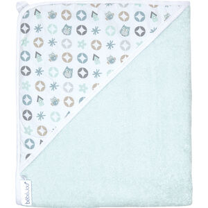 Cape de bain Owl Family - Vert menthe 