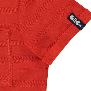 Tee-shirt manches courtes en slub avec poche printée 