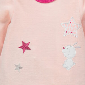 Dors-bien en velours brodé avec ouverture adapté à l'âge 