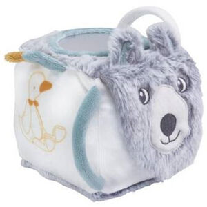 Cube d'activité Buddy Loup - Gris chiné/sauge 