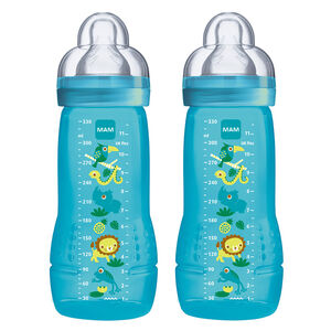 Lot de 2 biberons 330 ml - Bleu 
