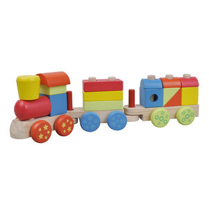 Train en bois - Multicouleur 