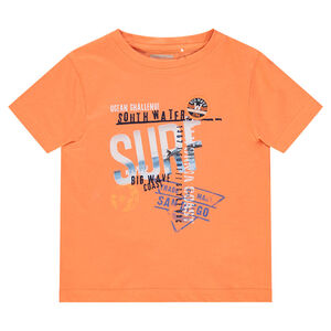 Tee-shirt manches courtes en jersey avec print fantaisie esprit vacances 