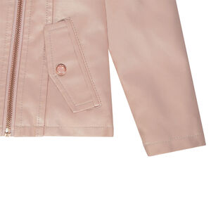 Perfecto effet cuir doublé satin avec papillon en sequins 