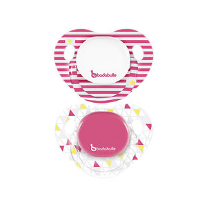 Lot de 2 sucettes Physio marinière -  6/12 mois  