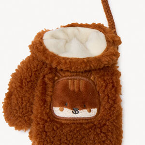 Moufles en sherpa et doublure micropolaire brodée pour bébé 