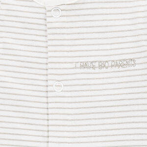 Dors-bien en jersey de coton bio rayé 