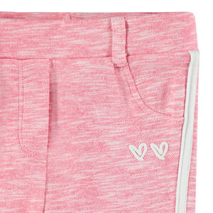 Pantalon en double jersey twisté avec bandes contrastées  