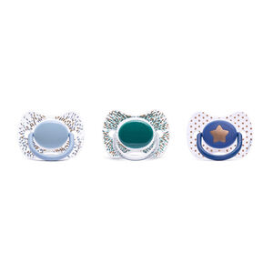 Sucette physiologique haute couture +12m – Bleu 