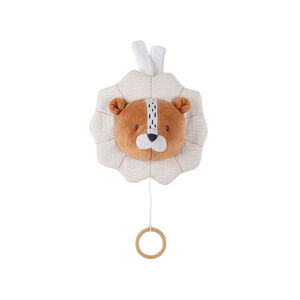 Mini peluche musicale en veloudoux - tête de Babou 