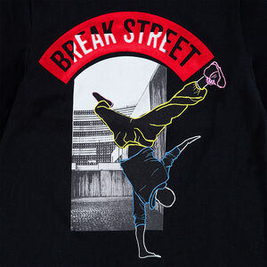 Junior - Tee-shirt manches longues en jersey avec danseur printé 