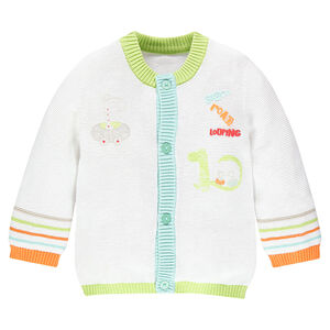 Gilet en tricot avec détails colorés 
