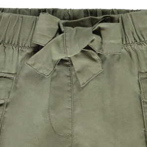 Short style cargo en lyocell avec poches fille 
